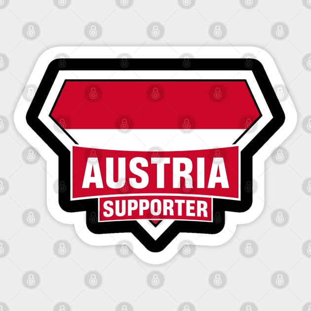 Austria Super Flag Supporter Sticker by ASUPERSTORE